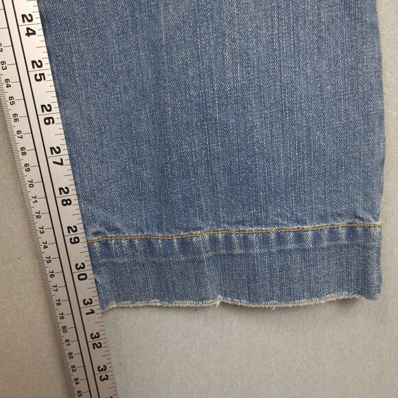 Old Navy Jeans Womens 10 Blue Denim Bootcut Special Edition Distressed Vtg Y2k - Picture 14 of 16